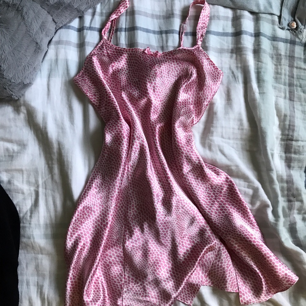 Pink slip dress Size L
